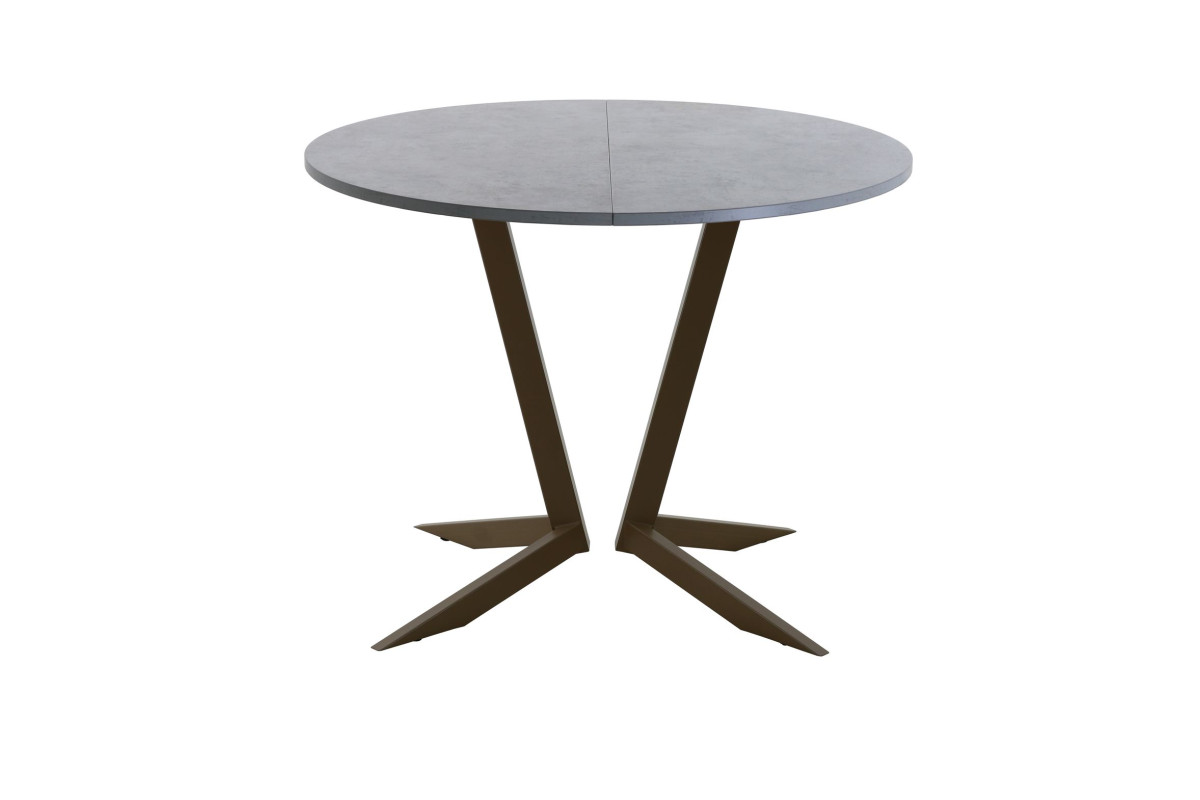 Обеденный стол AMC Elite (серии SLIM) / E19(800) D1 (коричневый/Бетон Чикаго светло-серый)