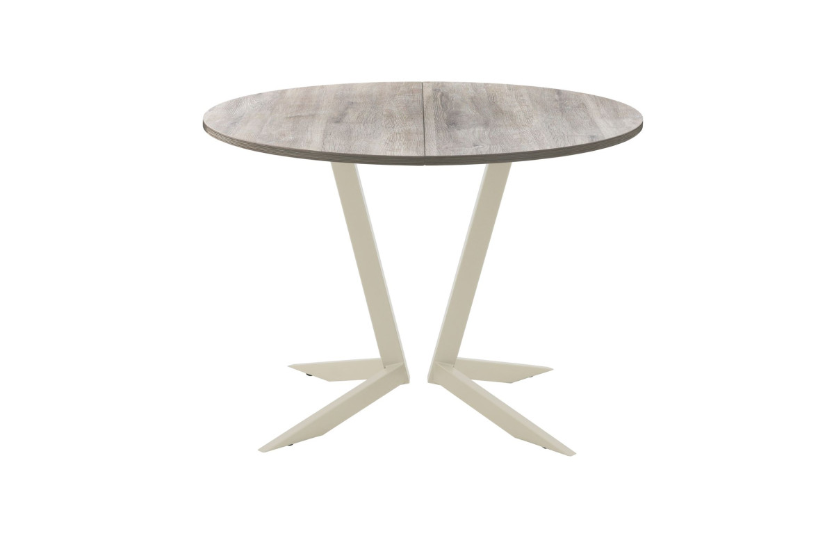 Обеденный стол AMC Elite (серии SLIM) / E19(800) D1 (бежевый/Дуб Уайт-Ривер песочно-бежевый)