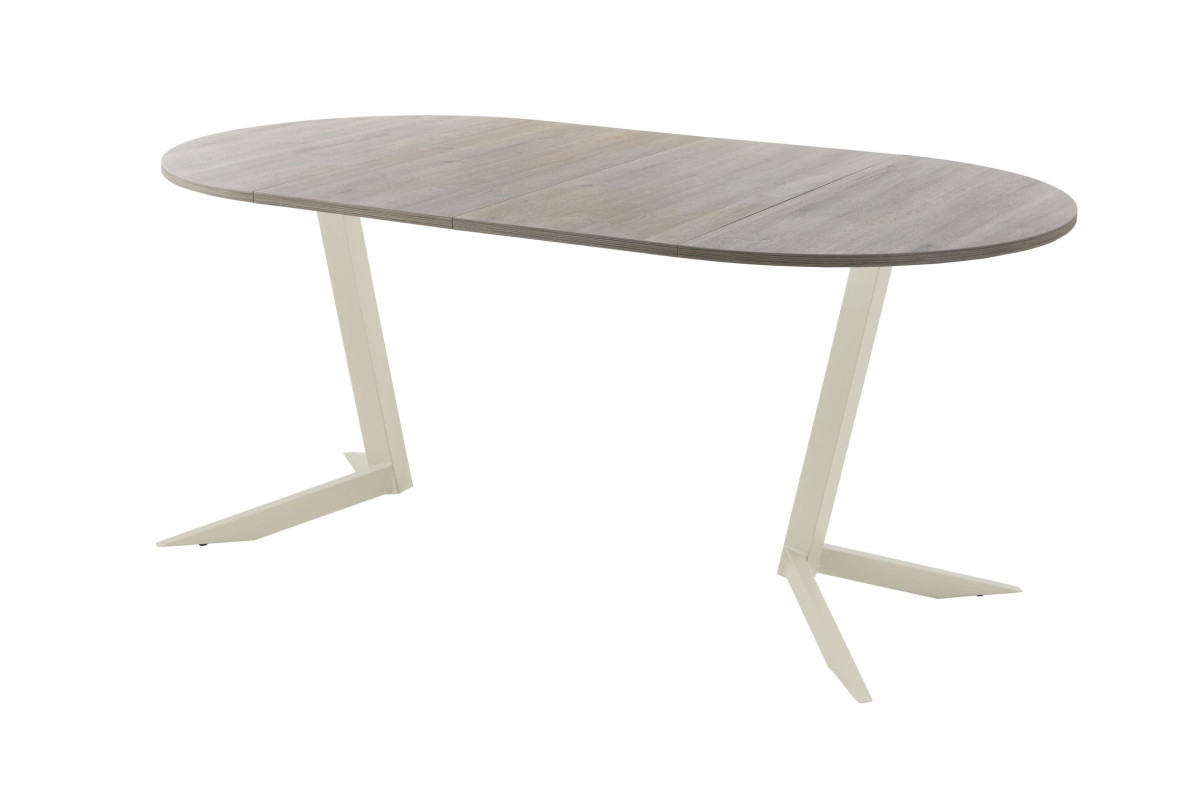 Обеденный стол AMC Elite (серии SLIM) / E19(800) D1 (бежевый/Дуб Уайт-Ривер песочно-бежевый)