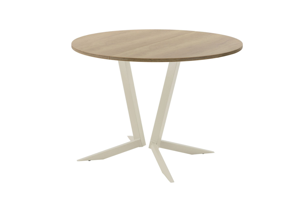 Обеденный стол AMC Elite (серии SLIM) / E19(800) D1 (бежевый/Дуб Небраска Натуральный)