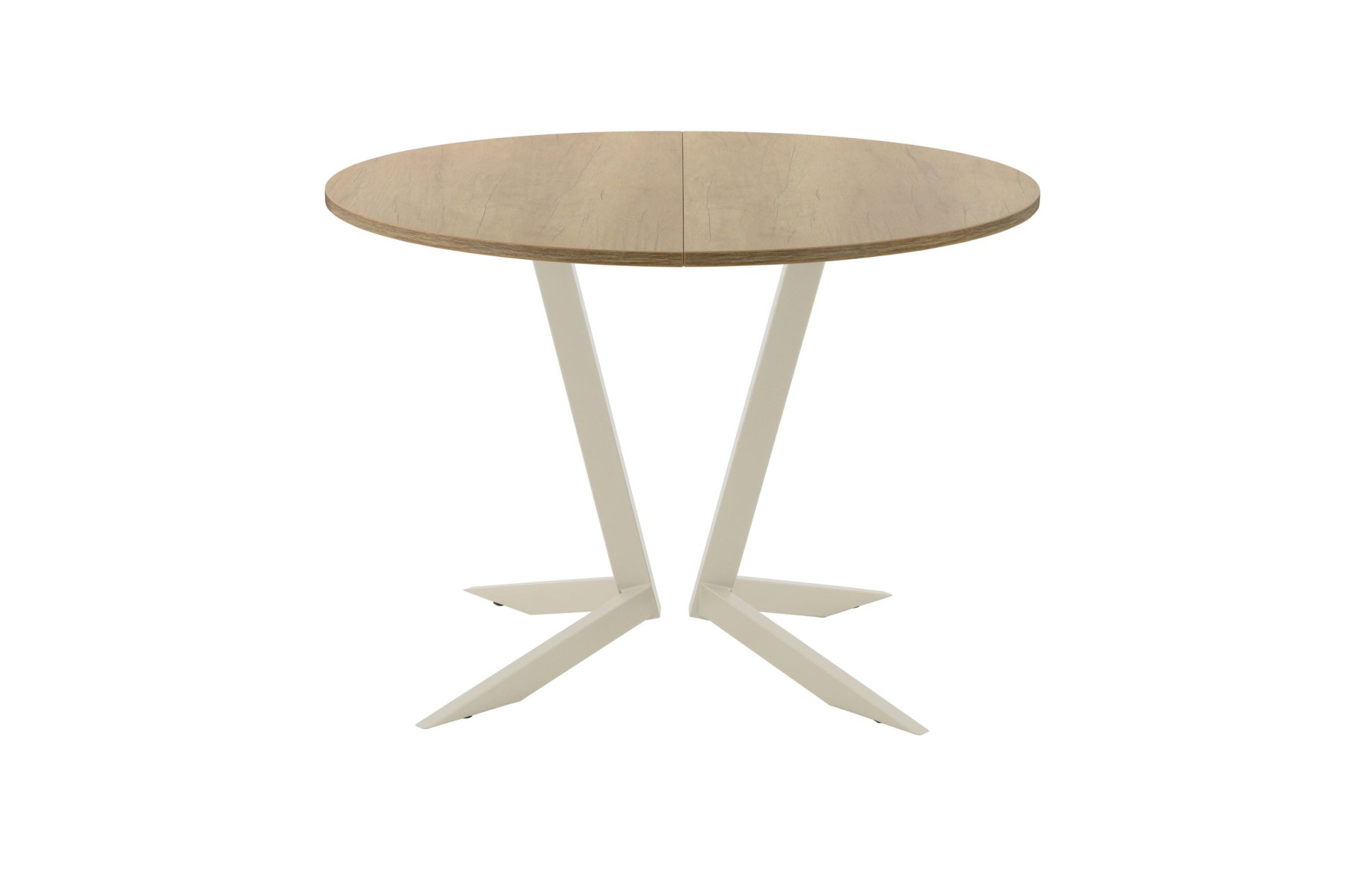 Обеденный стол AMC Elite (серии SLIM) / E19(800) D1 (бежевый/Дуб Небраска Натуральный)