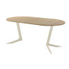 Обеденный стол AMC Elite (серии SLIM) / E19(800) D1 (бежевый/Дуб Небраска Натуральный)