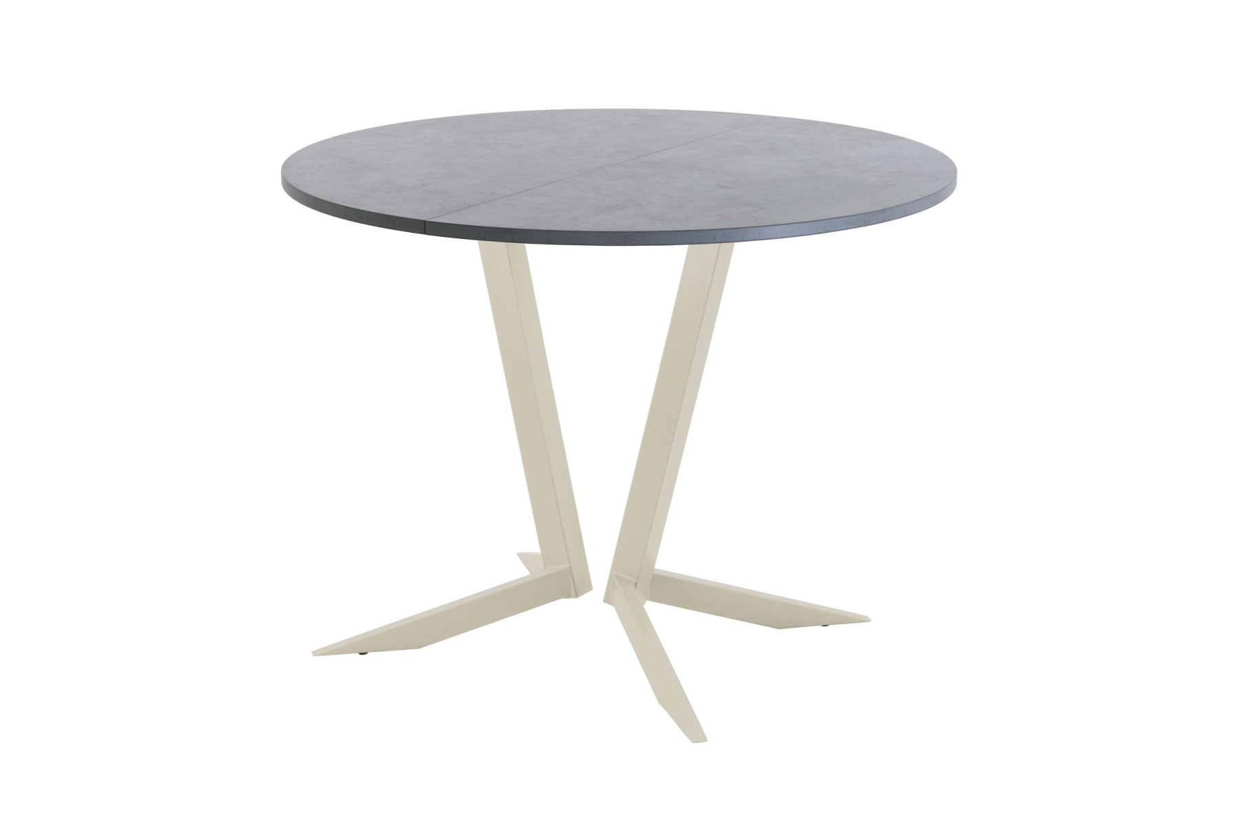 Обеденный стол AMC Elite (серии SLIM) / E19(800) D1 (бежевый/Бетон Чикаго светло-серый)