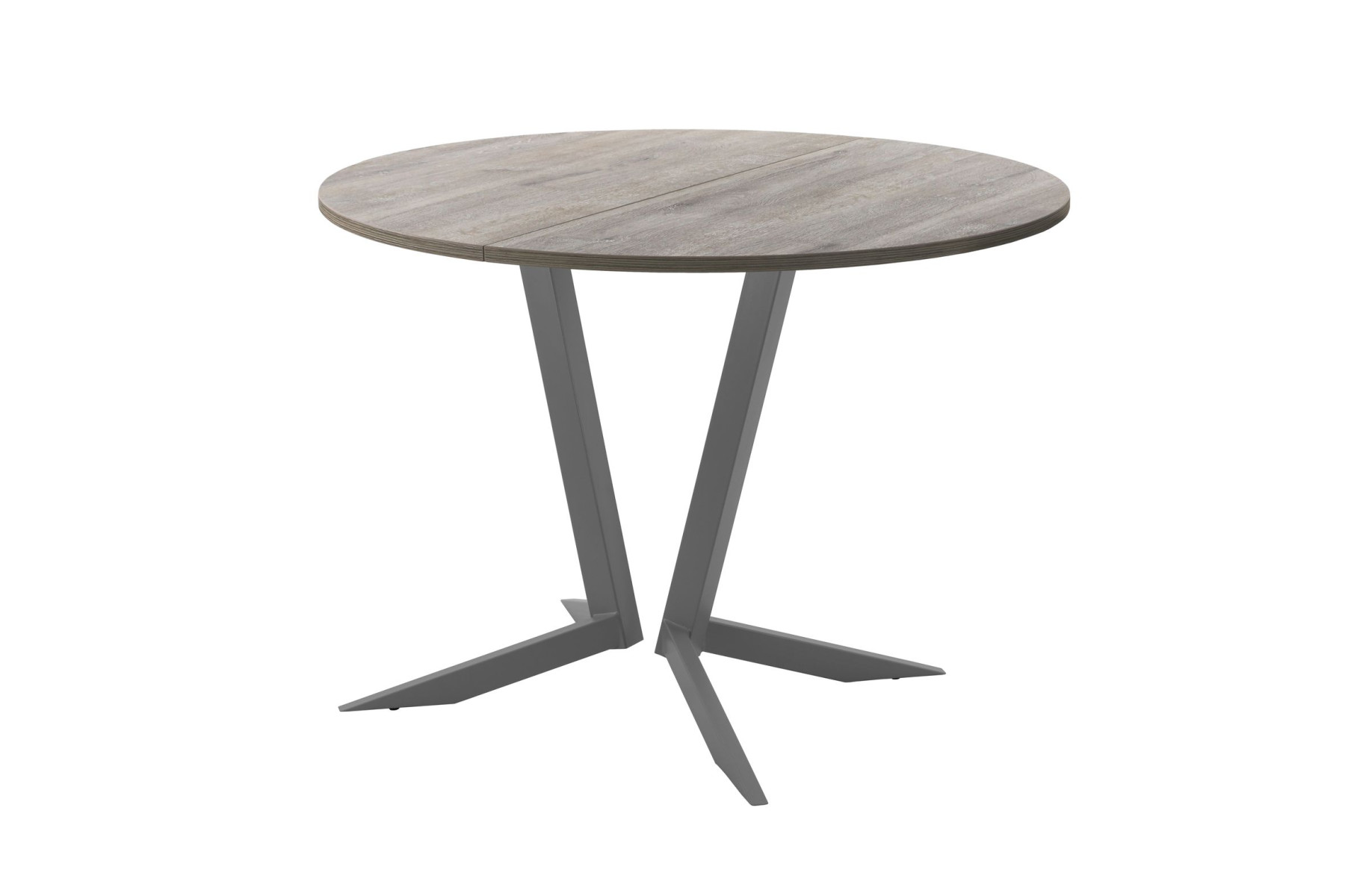 Обеденный стол AMC Elite (серии SLIM) / E19(900) D1 (графит/Дуб Уайт-Ривер песочно-бежевый)