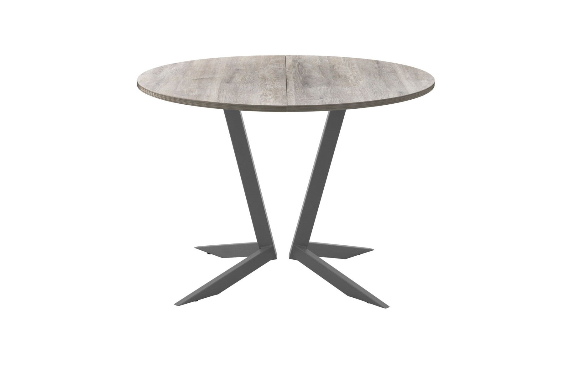 Обеденный стол AMC Elite (серии SLIM) / E19(900) D1 (графит/Дуб Уайт-Ривер песочно-бежевый)