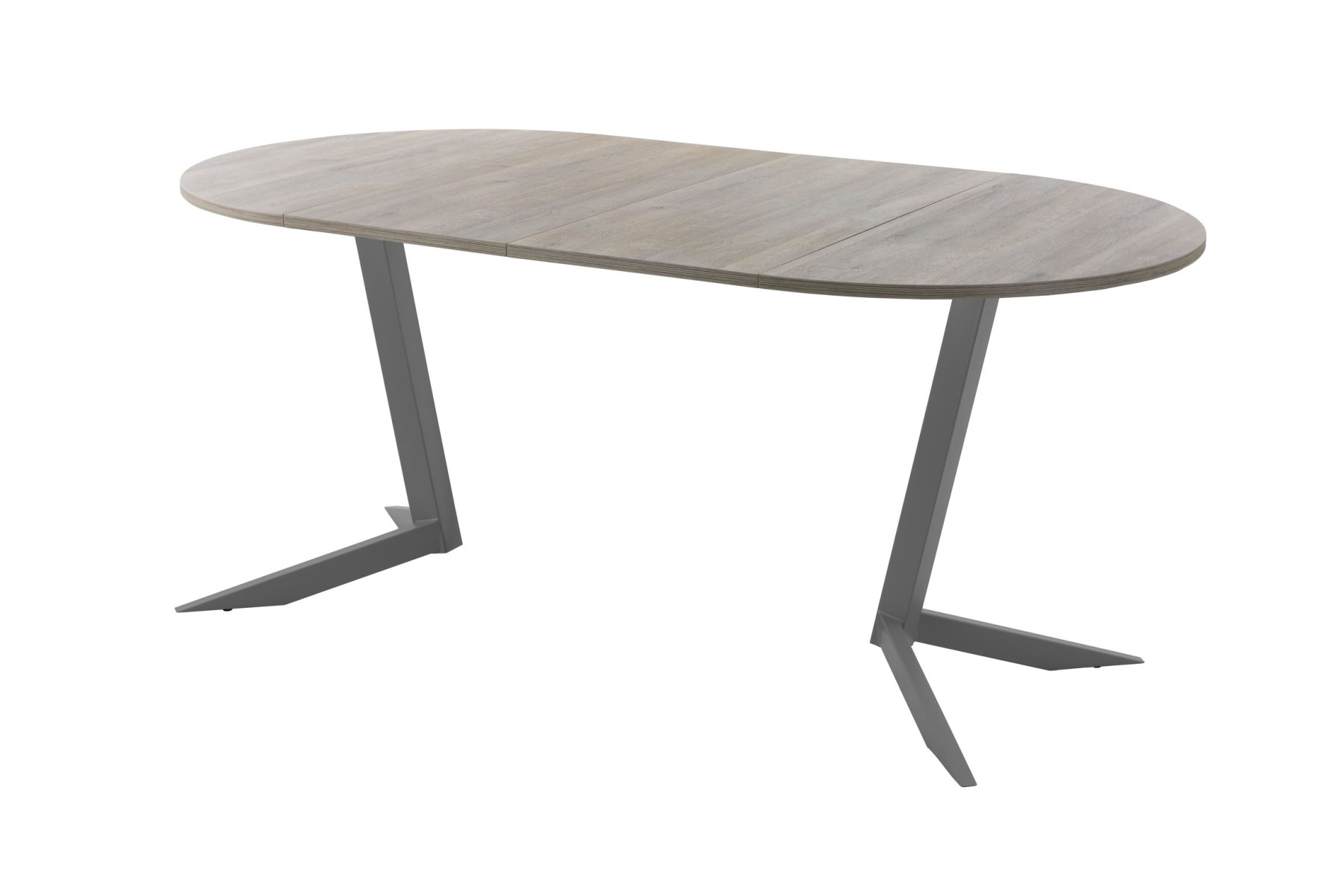 Обеденный стол AMC Elite (серии SLIM) / E19(900) D1 (графит/Дуб Уайт-Ривер песочно-бежевый)