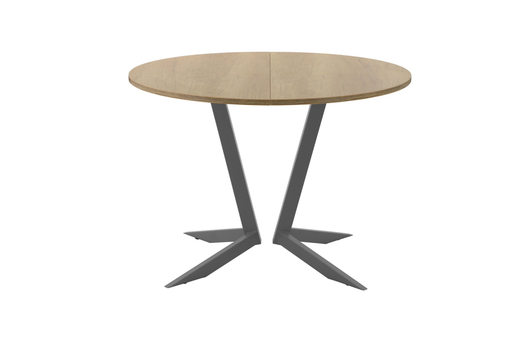 Обеденный стол AMC Elite (серии SLIM) / E19(800) D1 (графит/Дуб Небраска Натуральный)