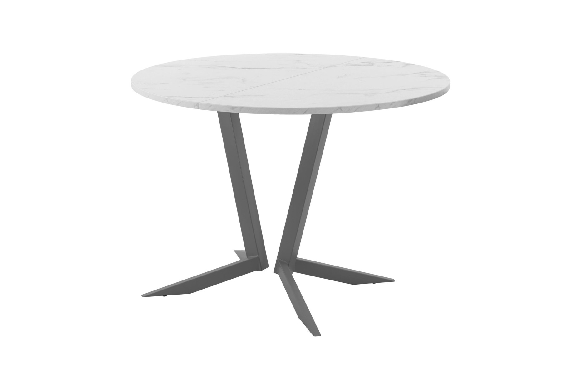 Обеденный стол AMC Elite (серии SLIM) / E19(800) D1 (графит/Мрамор Кристалл)