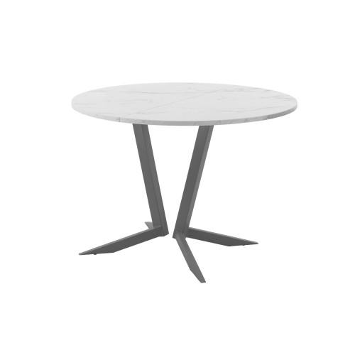Обеденный стол AMC Elite (серии SLIM) / E19(800) D1 (графит/Мрамор Кристалл)