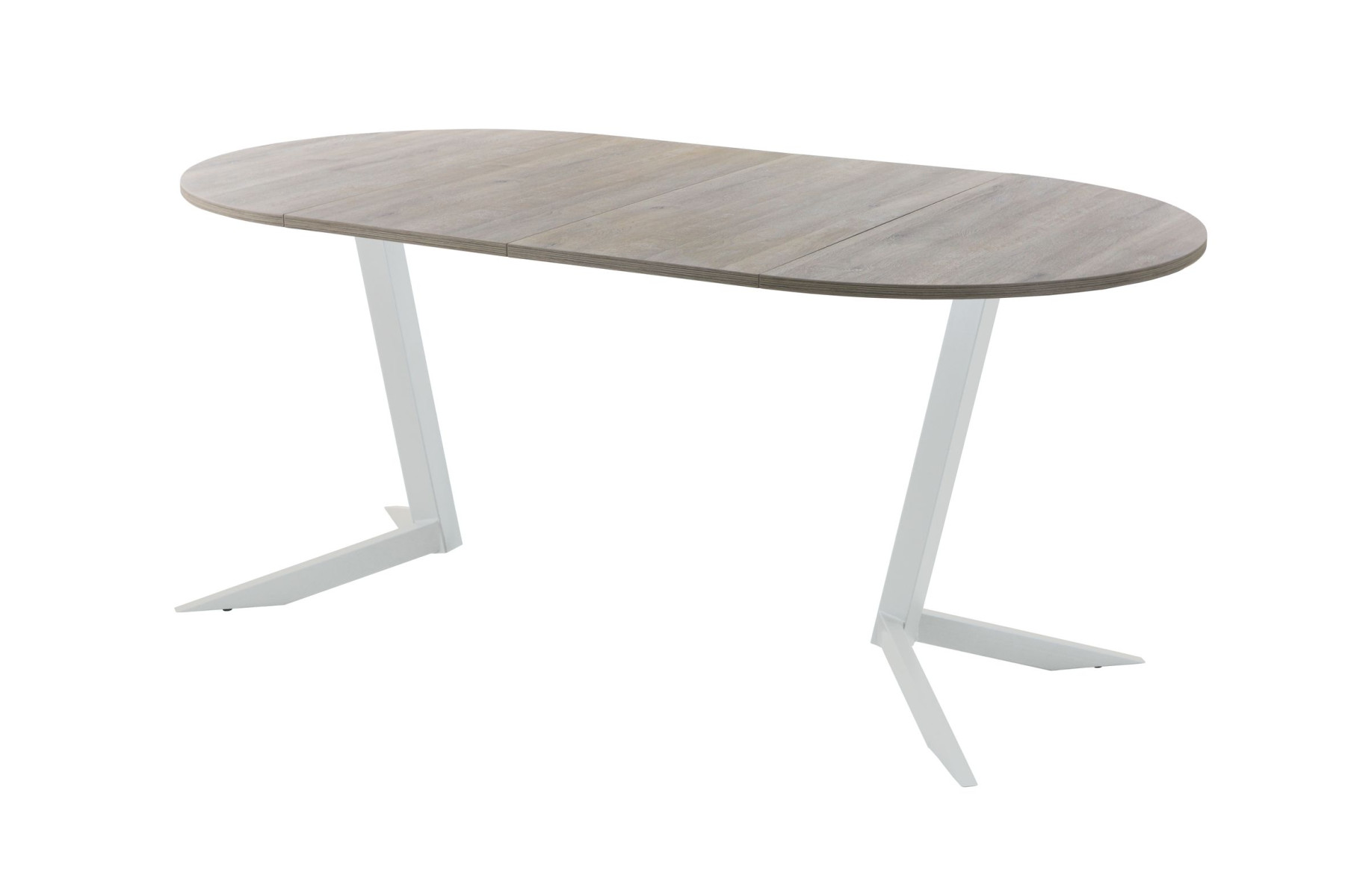 Обеденный стол AMC Elite (серии SLIM) / E19(800) D1 (серебро/Дуб Уайт-Ривер песочно-бежевый)