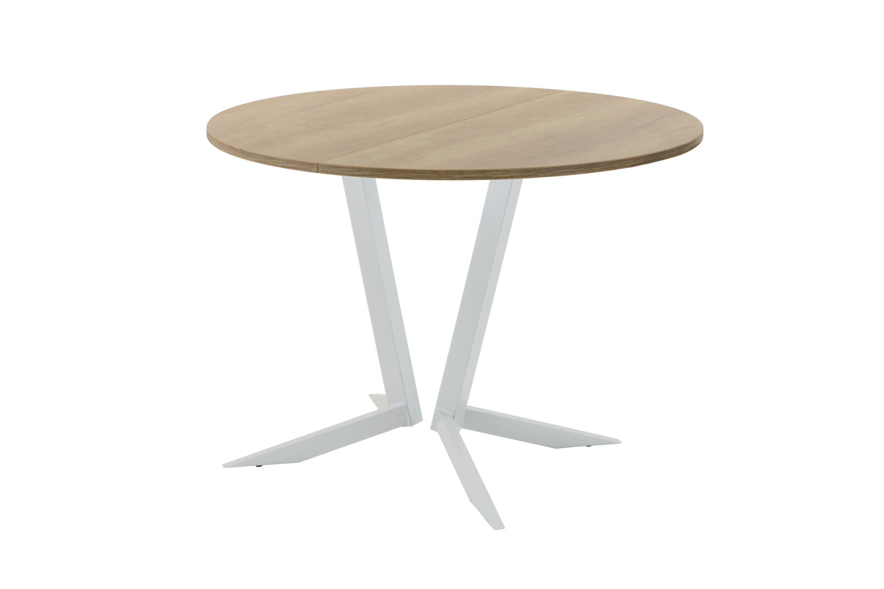 Обеденный стол AMC Elite (серии SLIM) / E19(900) D1 (серебро/Дуб Небраска Натуральный)