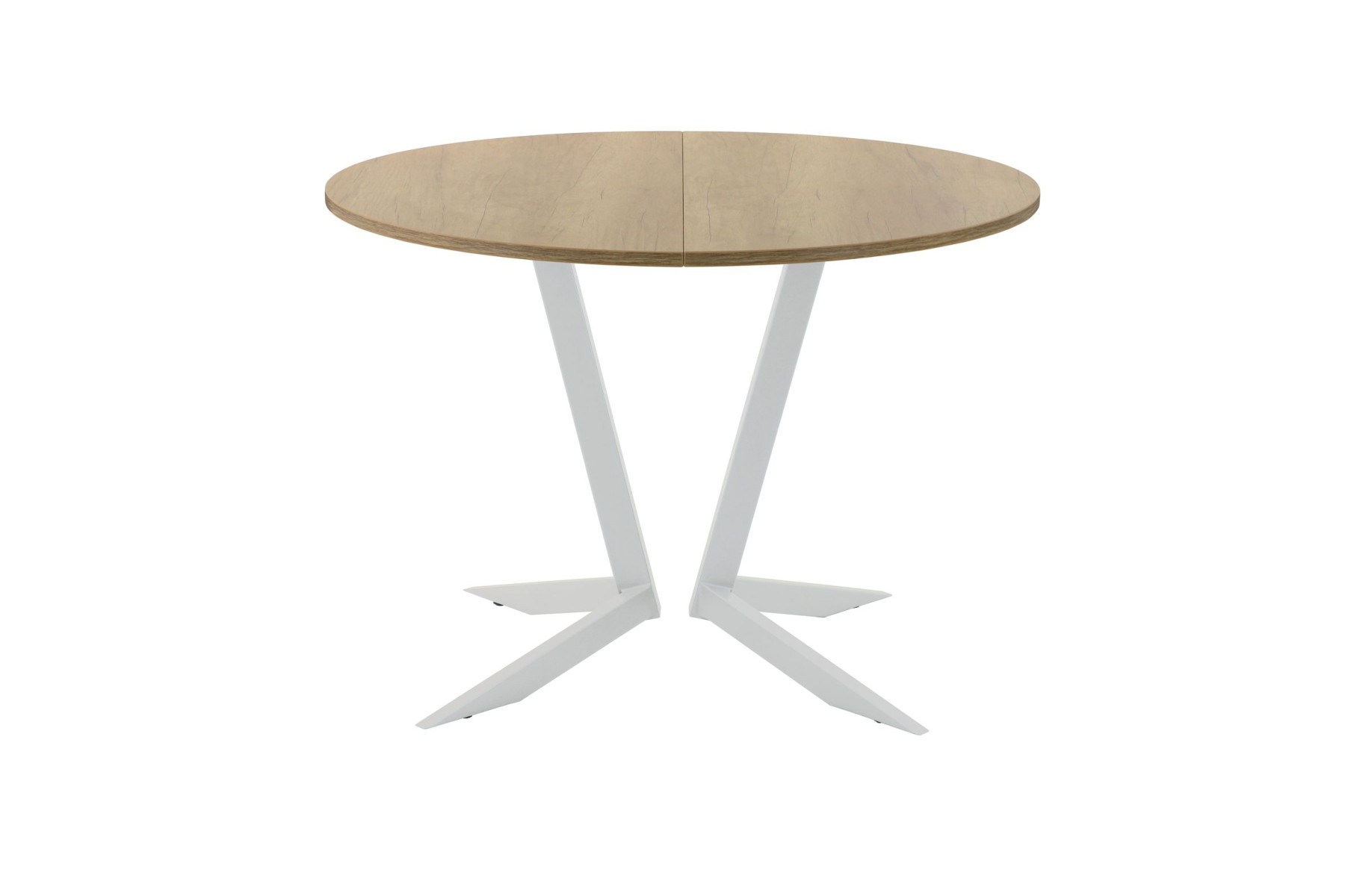 Обеденный стол AMC Elite (серии SLIM) / E19(900) D1 (серебро/Дуб Небраска Натуральный)