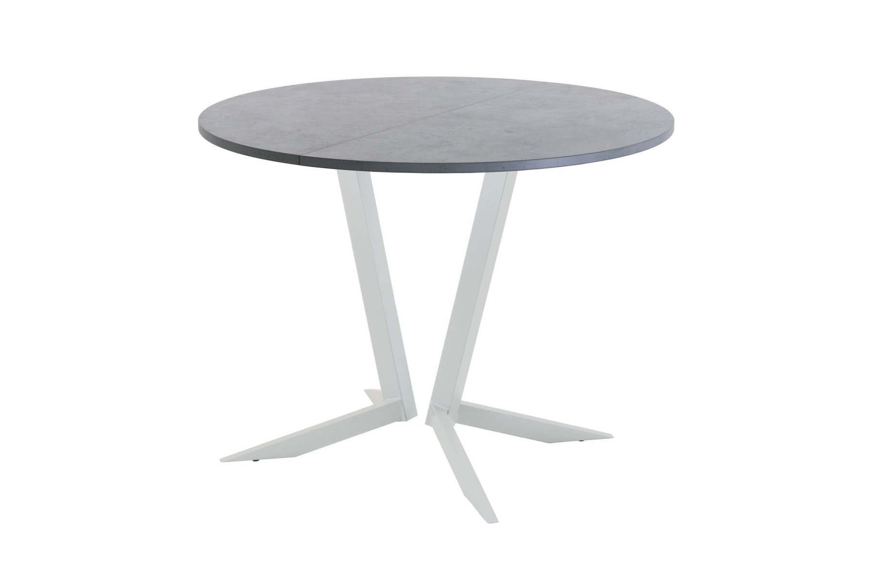 Обеденный стол AMC Elite (серии SLIM) / E19(900) D1 (серебро/Бетон Чикаго светло-серый)