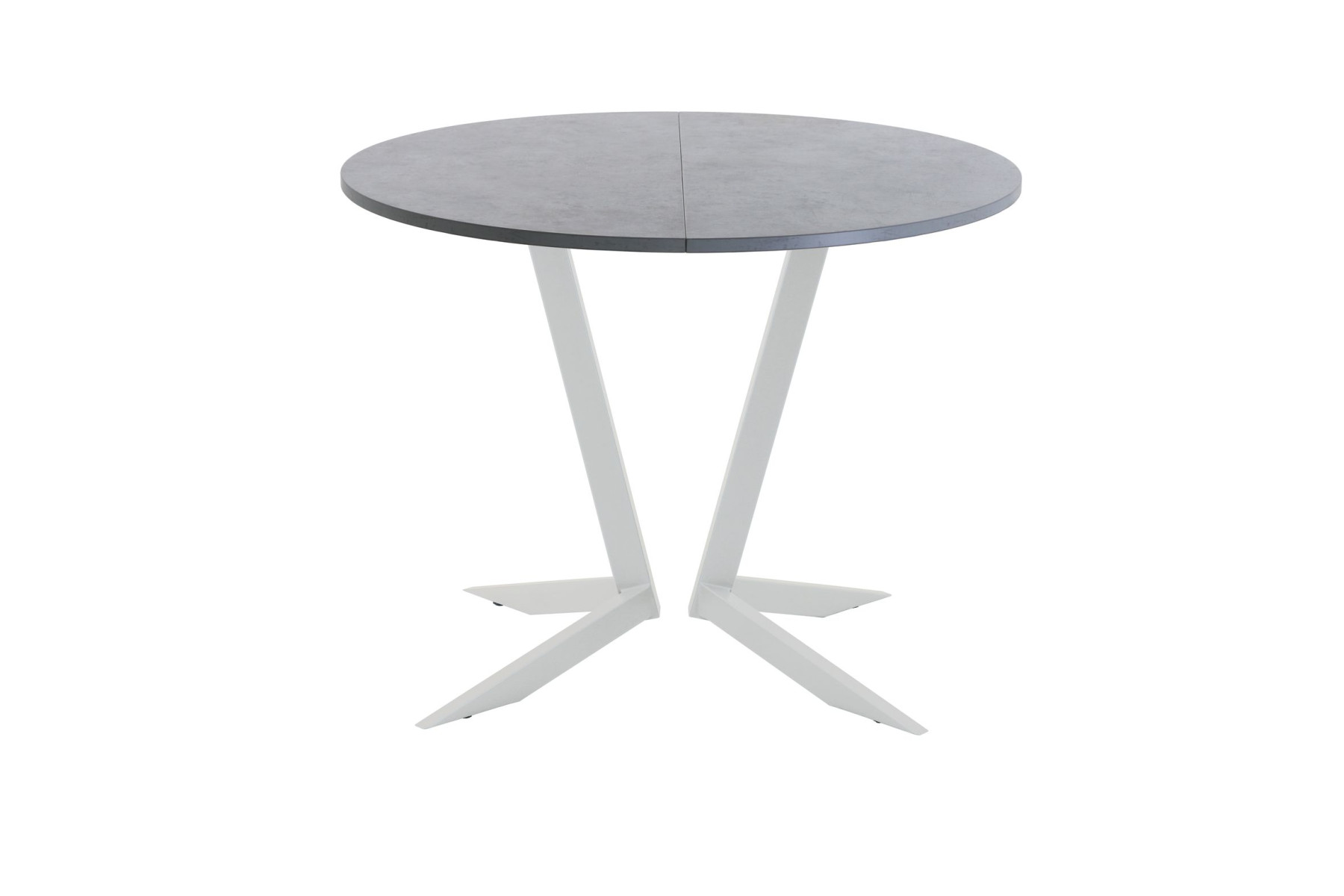 Обеденный стол AMC Elite (серии SLIM) / E19(900) D1 (серебро/Бетон Чикаго светло-серый)