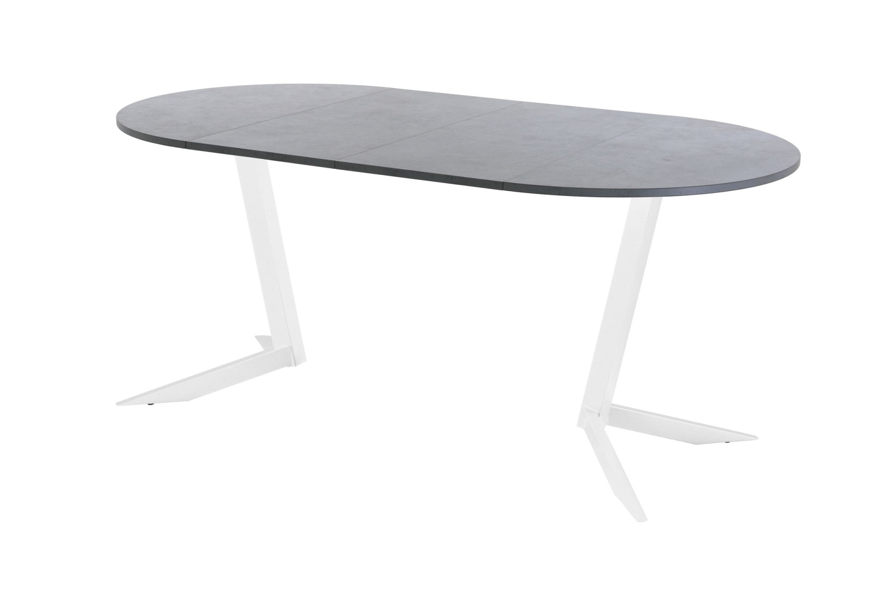 Обеденный стол AMC Elite (серии SLIM) / E19(800) D1 (белый/Бетон Чикаго светло-серый)