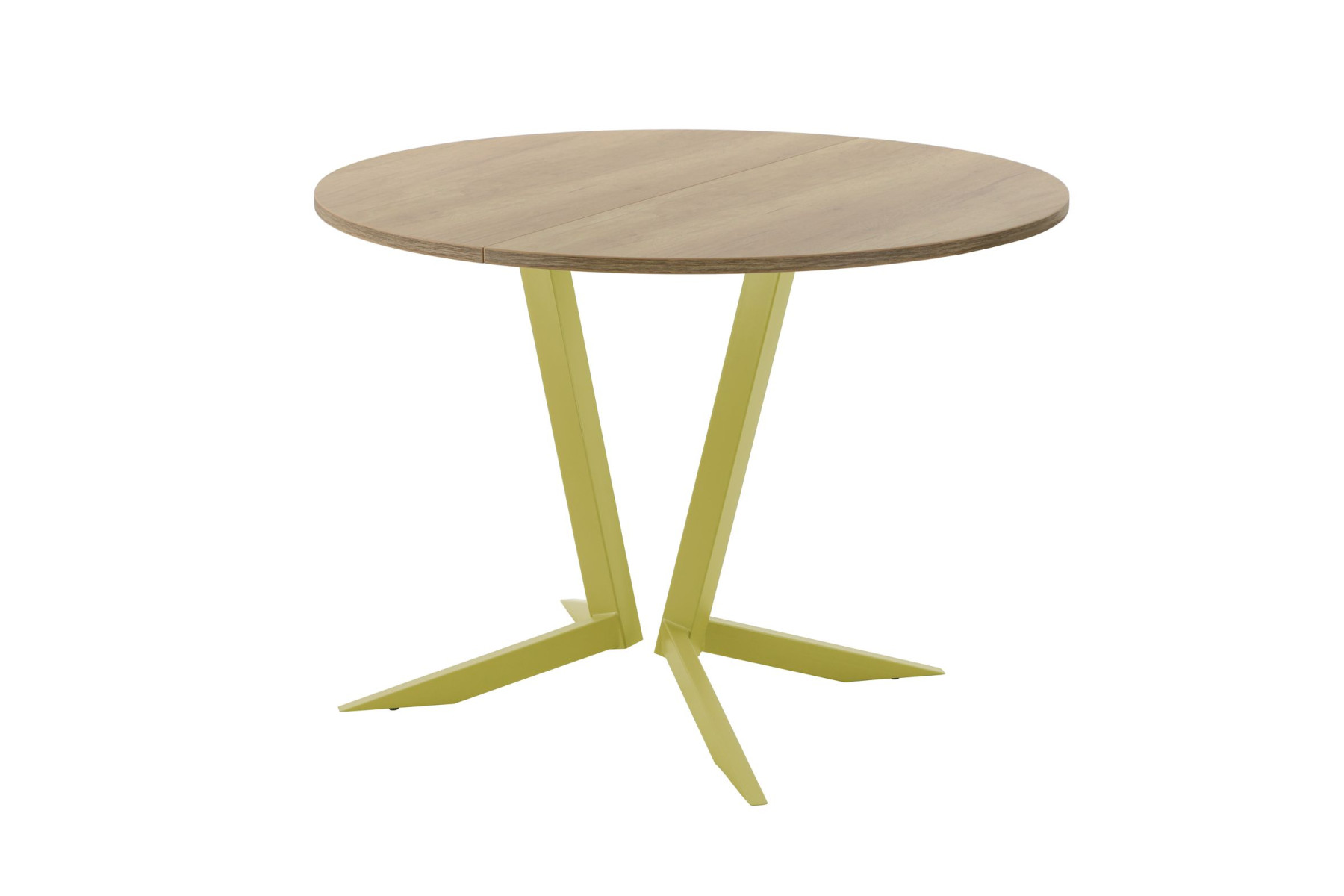 Обеденный стол AMC Elite (серии SLIM) / E19(900) D1 (золото/Дуб Небраска Натуральный)