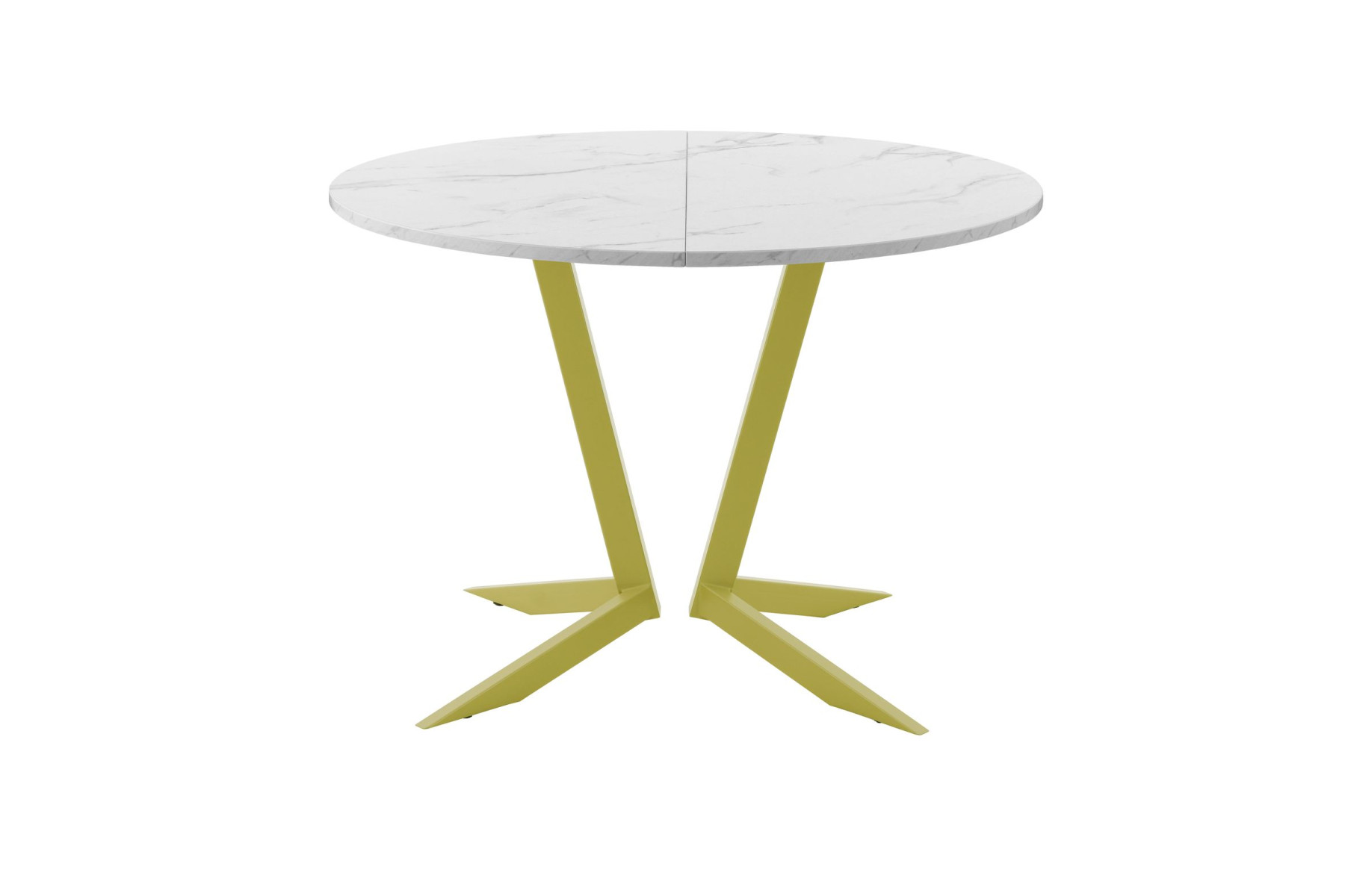 Обеденный стол AMC Elite (серии SLIM) / E19(800) D1 (золото/Мрамор Кристалл)