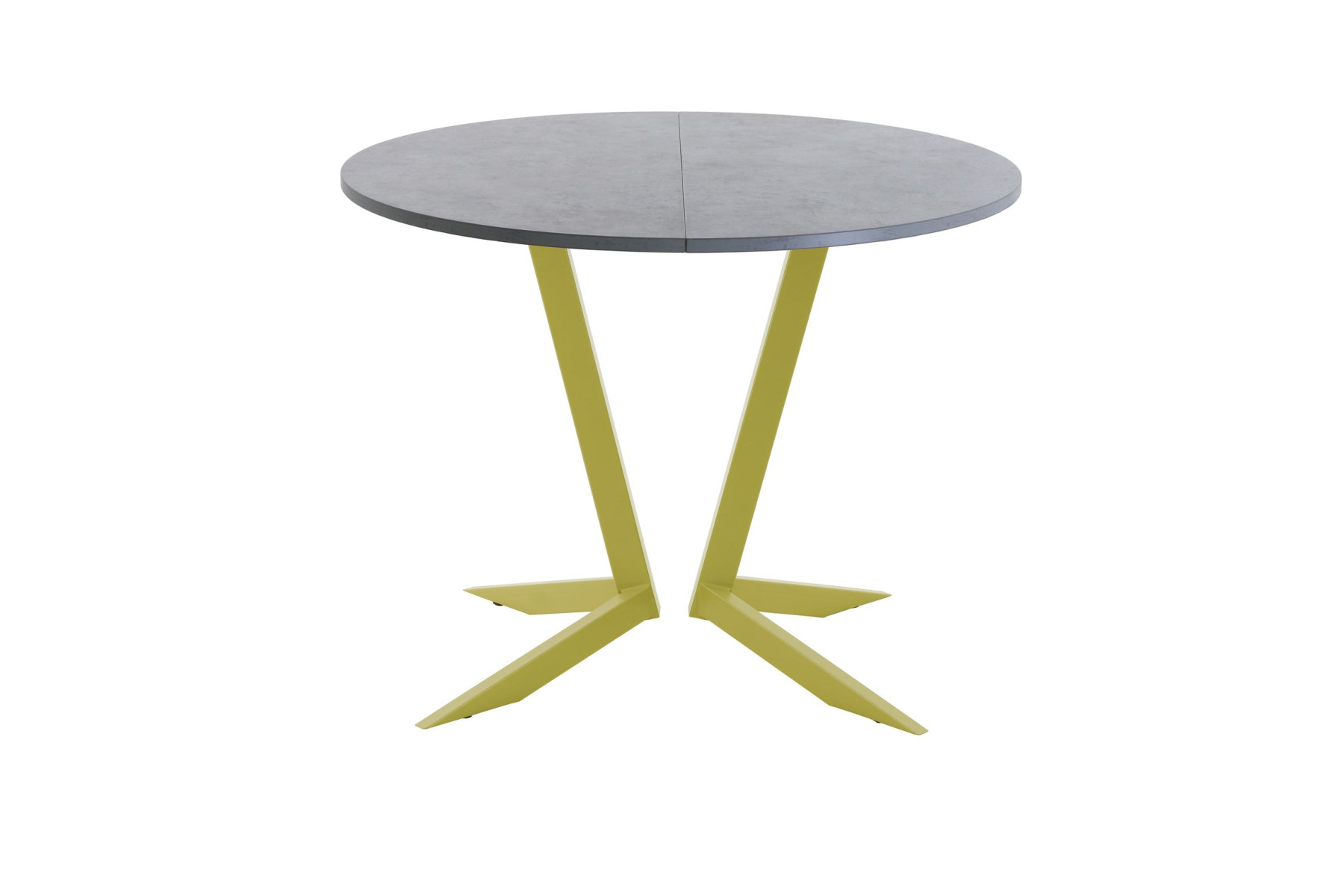 Обеденный стол AMC Elite (серии SLIM) / E19(800) D1 (золото/Бетон Чикаго светло-серый)