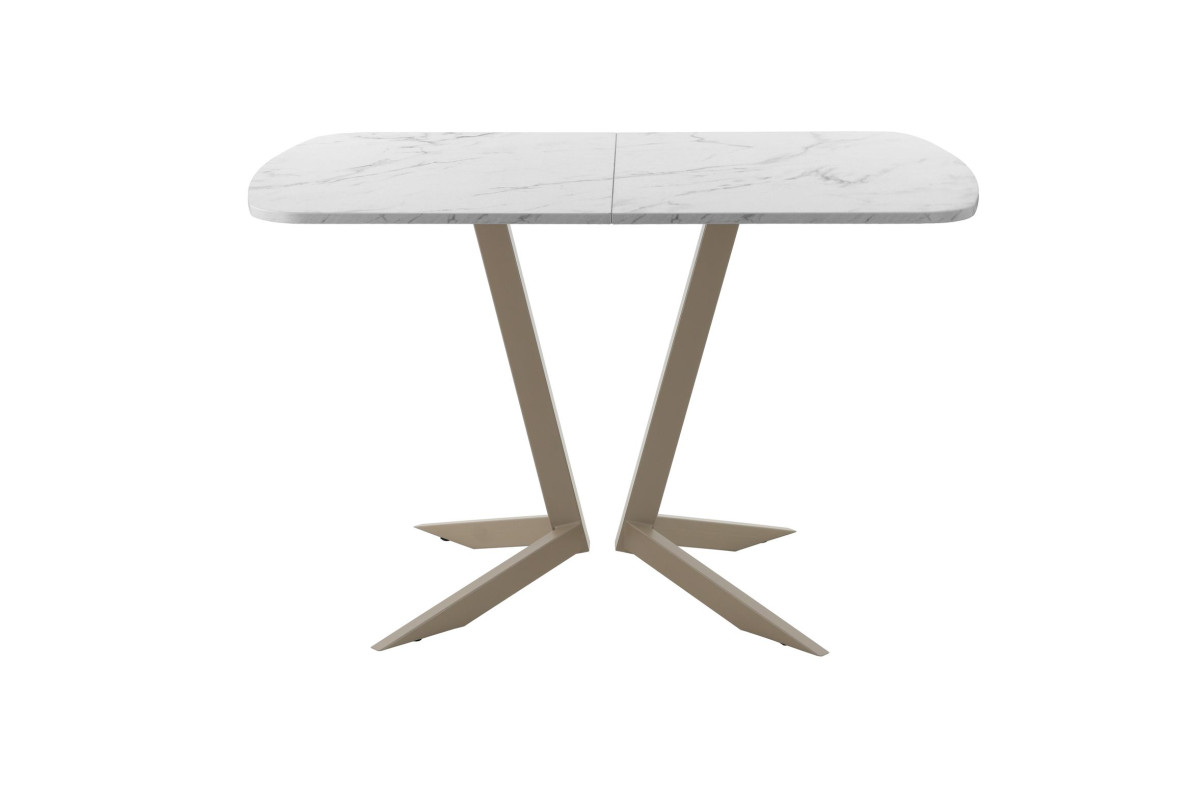 Обеденный стол AMC Elite (серии SLIM) / E19(1100) D2 (капучино/Мрамор Кристалл)