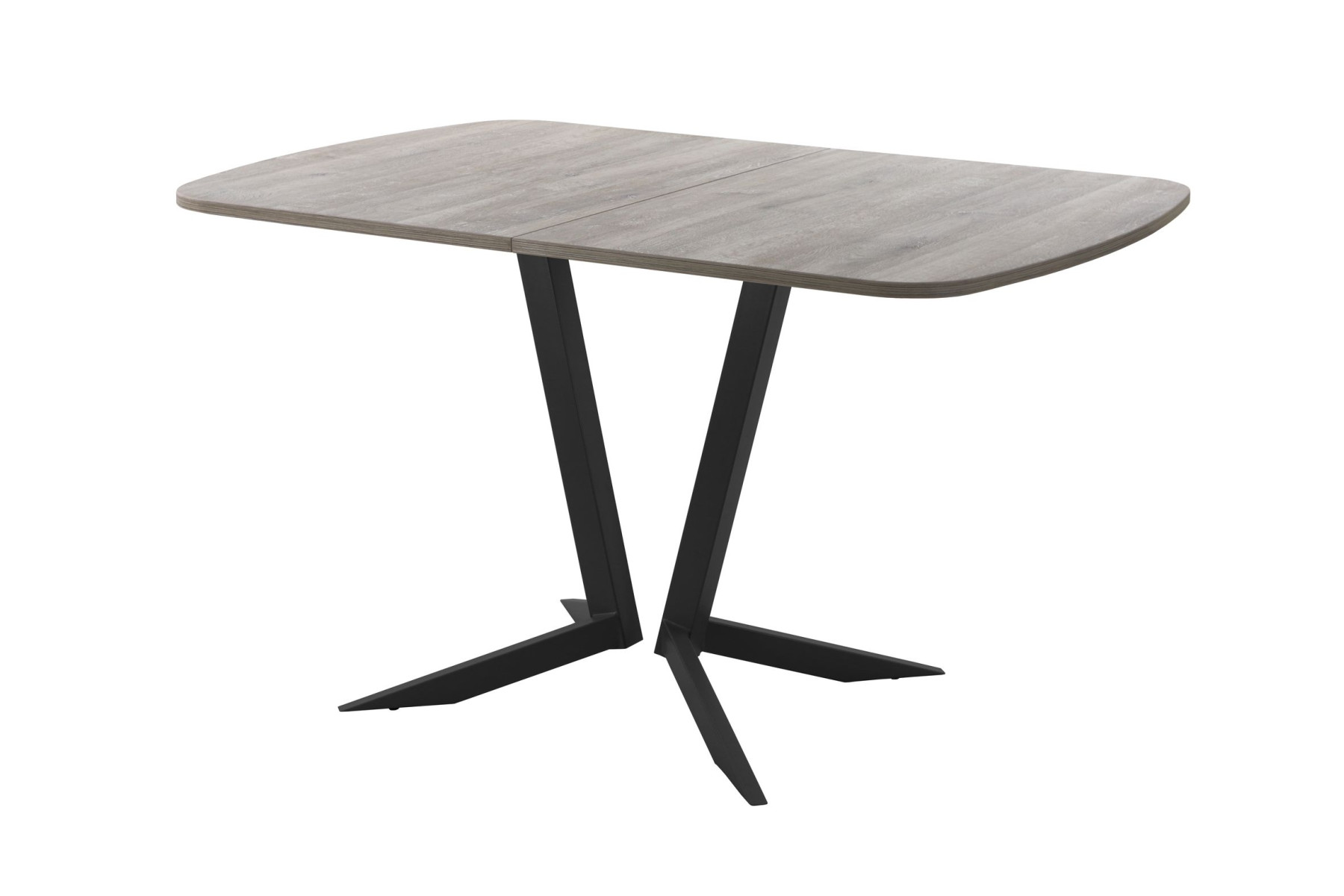 Обеденный стол AMC Elite (серии SLIM) / E19(1200) D2 (черный/Дуб Уайт-Ривер песочно-бежевый)