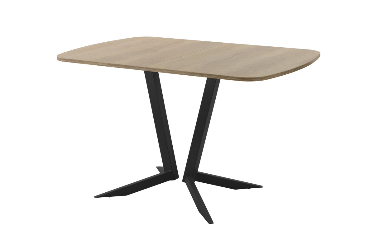 Обеденный стол AMC Elite (серии SLIM) / E19(1100) D2 (черный/Дуб Небраска Натуральный)