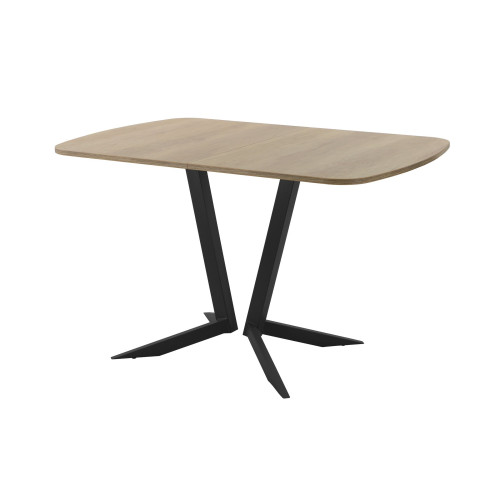 Обеденный стол AMC Elite (серии SLIM) / E19(1100) D2 (черный/Дуб Небраска Натуральный)