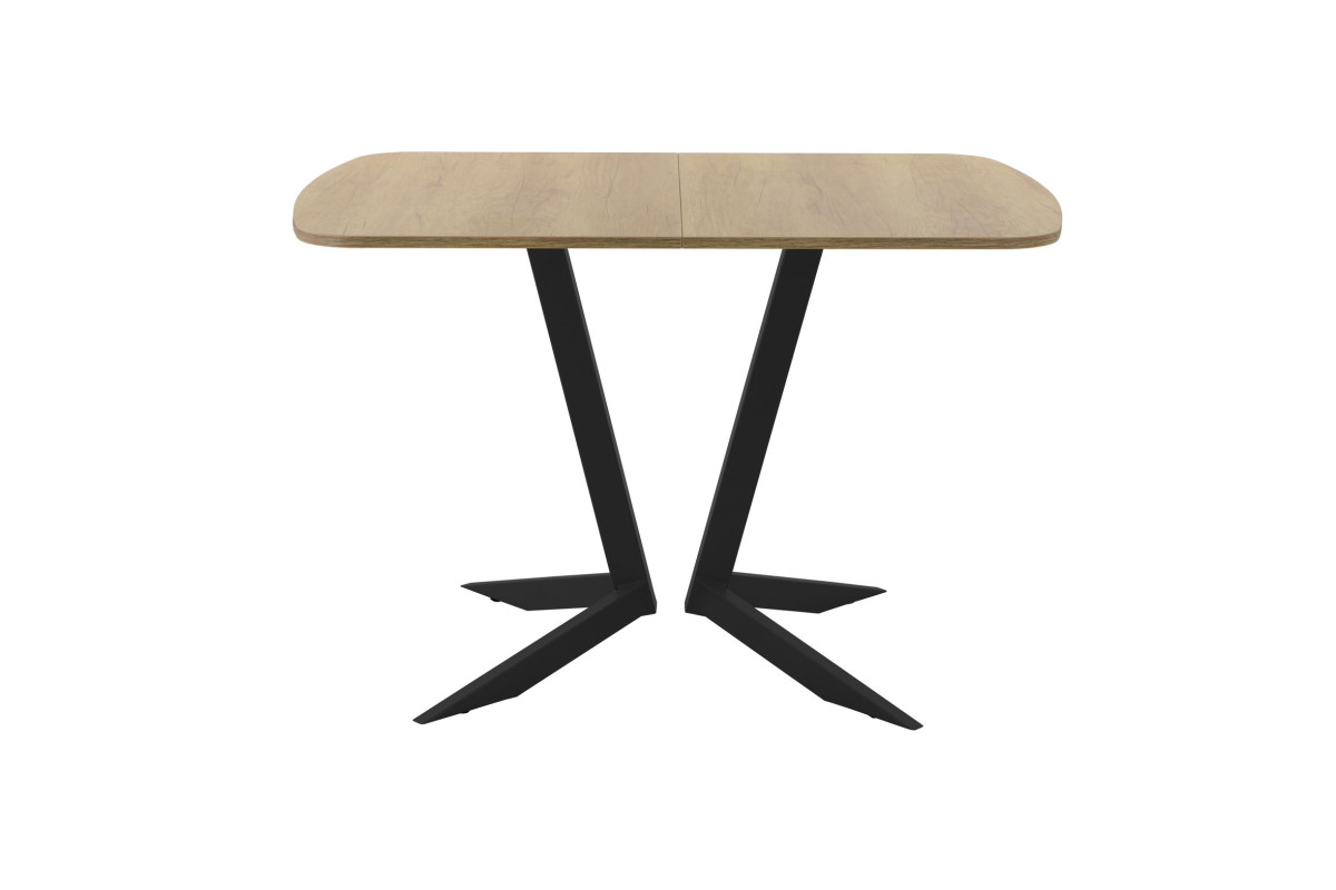 Обеденный стол AMC Elite (серии SLIM) / E19(1100) D2 (черный/Дуб Небраска Натуральный)