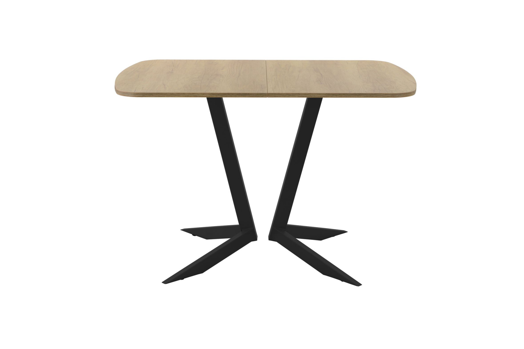 Обеденный стол AMC Elite (серии SLIM) / E19(1100) D2 (черный/Дуб Небраска Натуральный)