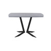 Обеденный стол AMC Elite (серии SLIM) / E19(1100) D2 (черный/Бетон Чикаго светло-серый)