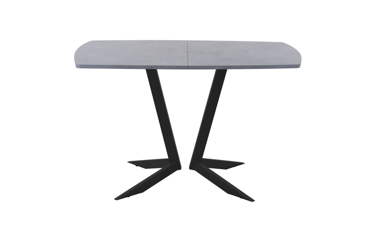 Обеденный стол AMC Elite (серии SLIM) / E19(1100) D2 (черный/Бетон Чикаго светло-серый)