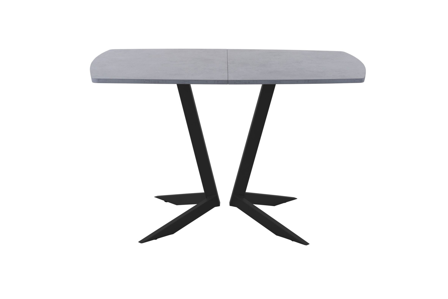 Обеденный стол AMC Elite (серии SLIM) / E19(1100) D2 (черный/Бетон Чикаго светло-серый)