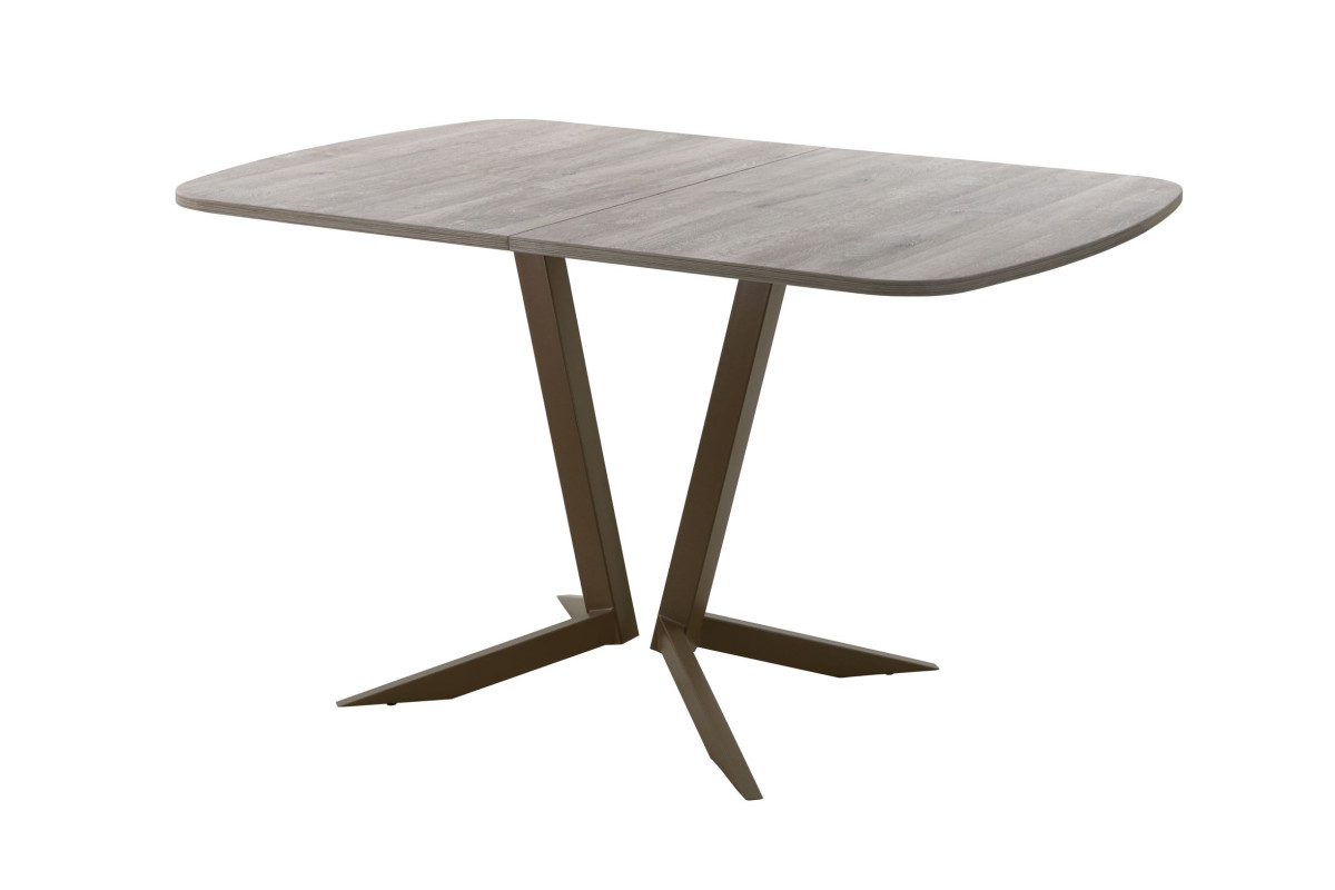 Обеденный стол AMC Elite (серии SLIM) / E19(1200) D2 (коричневый/Дуб Уайт-Ривер песочно-бежевый)