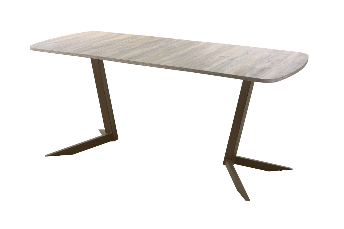 Обеденный стол AMC Elite (серии SLIM) / E19(1200) D2 (коричневый/Дуб Уайт-Ривер песочно-бежевый)