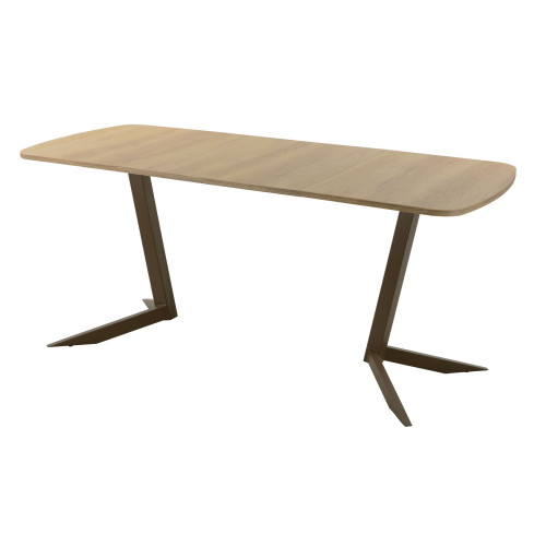Обеденный стол AMC Elite (серии SLIM) / E19(1200) D2 (коричневый/Дуб Небраска Натуральный)