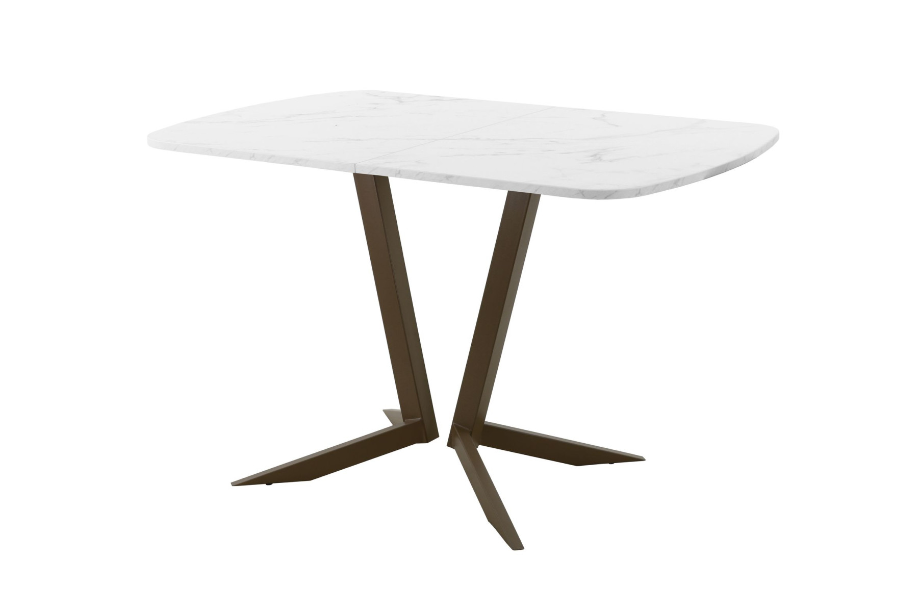 Обеденный стол AMC Elite (серии SLIM) / E19(1200) D2 (коричневый/Мрамор Кристалл)