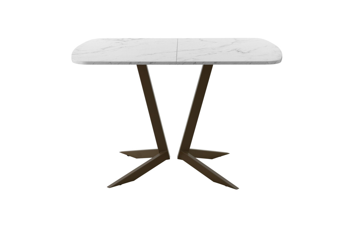 Обеденный стол AMC Elite (серии SLIM) / E19(1200) D2 (коричневый/Мрамор Кристалл)
