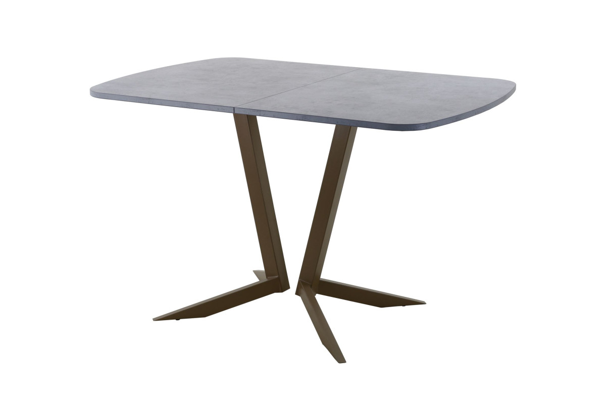 Обеденный стол AMC Elite (серии SLIM) / E19(1100) D2 (коричневый/Бетон Чикаго светло-серый)