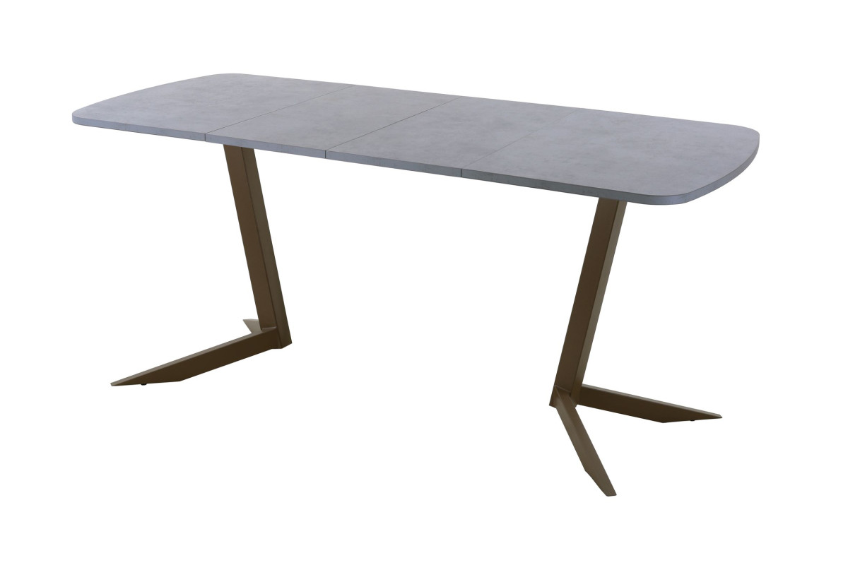 Обеденный стол AMC Elite (серии SLIM) / E19(1100) D2 (коричневый/Бетон Чикаго светло-серый)