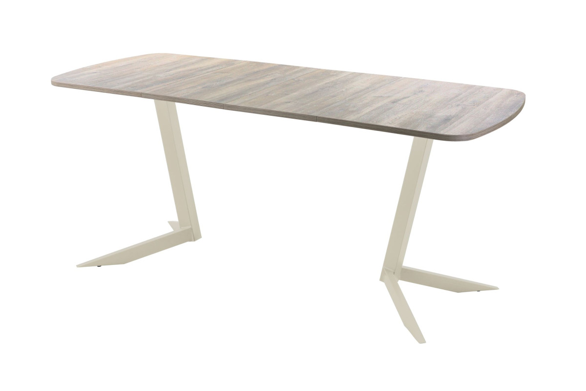 Обеденный стол AMC Elite (серии SLIM) / E19(1100) D2 (бежевый/Дуб Уайт-Ривер песочно-бежевый)