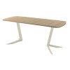 Обеденный стол AMC Elite (серии SLIM) / E19(1100) D2 (бежевый/Дуб Небраска Натуральный)