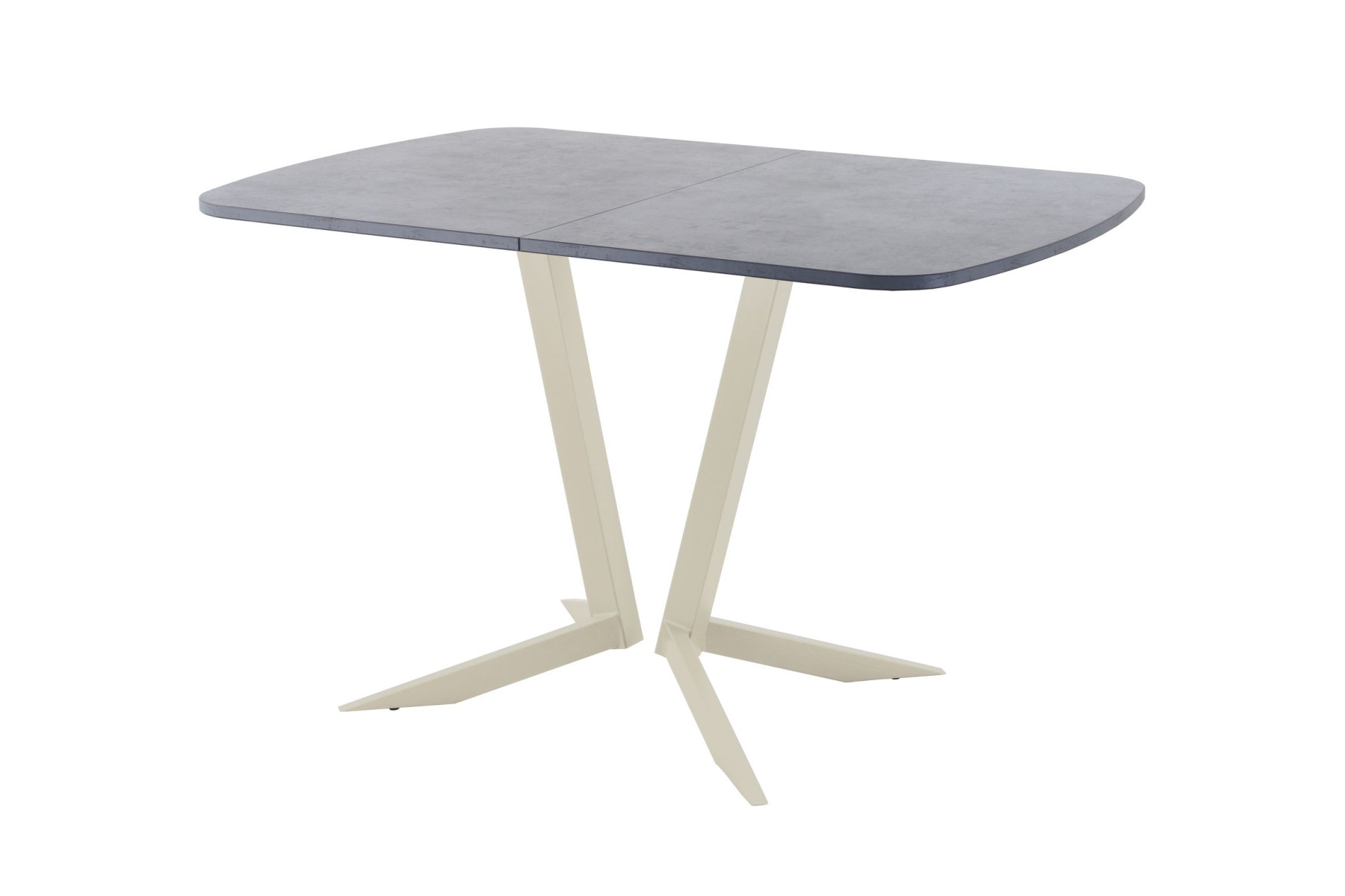 Обеденный стол AMC Elite (серии SLIM) / E19(1200) D2 (бежевый/Бетон Чикаго светло-серый)