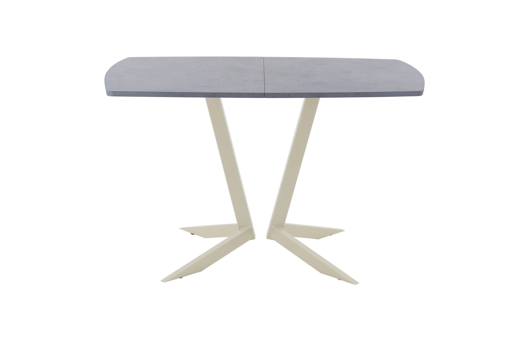 Обеденный стол AMC Elite (серии SLIM) / E19(1200) D2 (бежевый/Бетон Чикаго светло-серый)