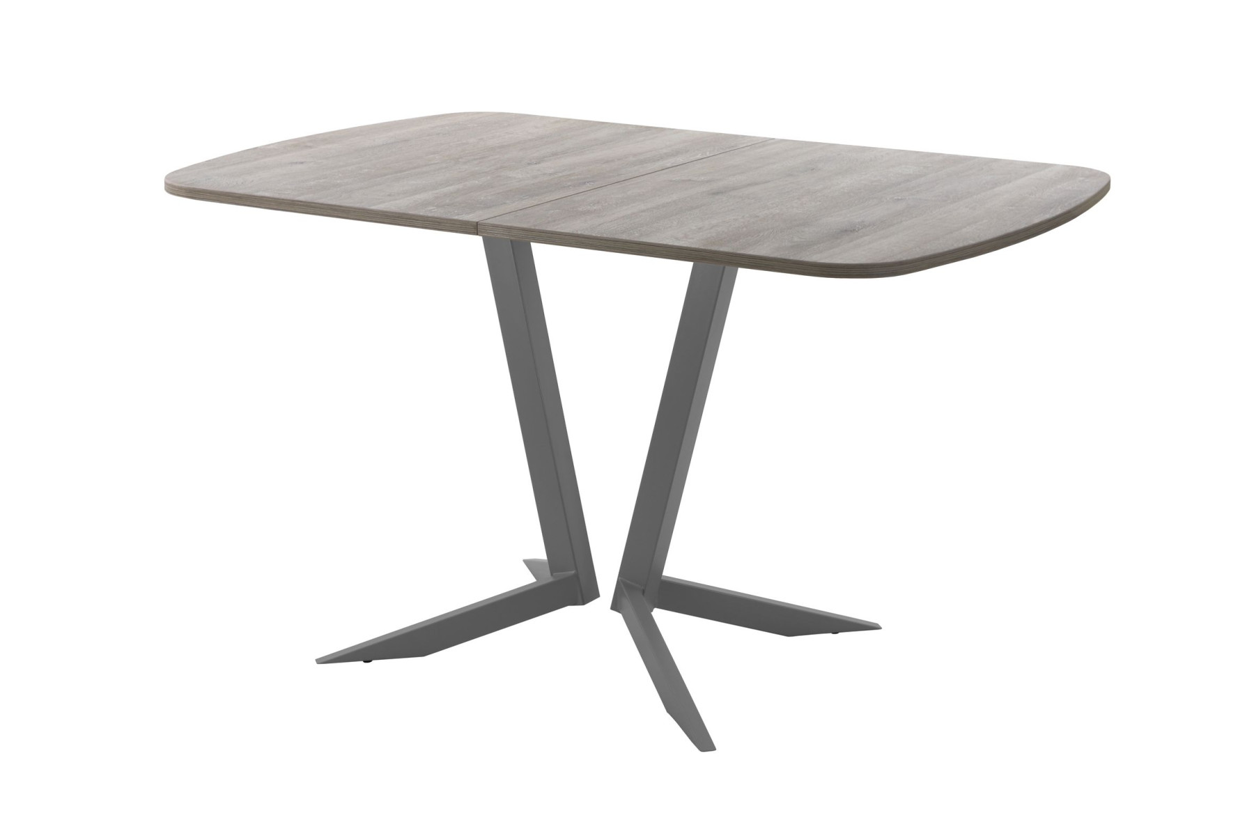 Обеденный стол AMC Elite (серии SLIM) / E19(1200) D2 (графит/Дуб Уайт-Ривер песочно-бежевый)