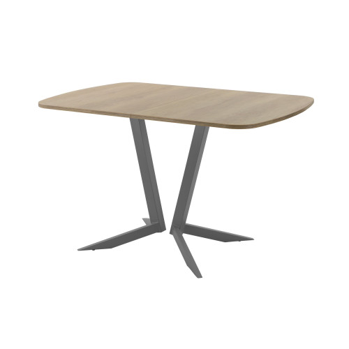 Обеденный стол AMC Elite (серии SLIM) / E19(1100) D2 (графит/Дуб Небраска Натуральный)