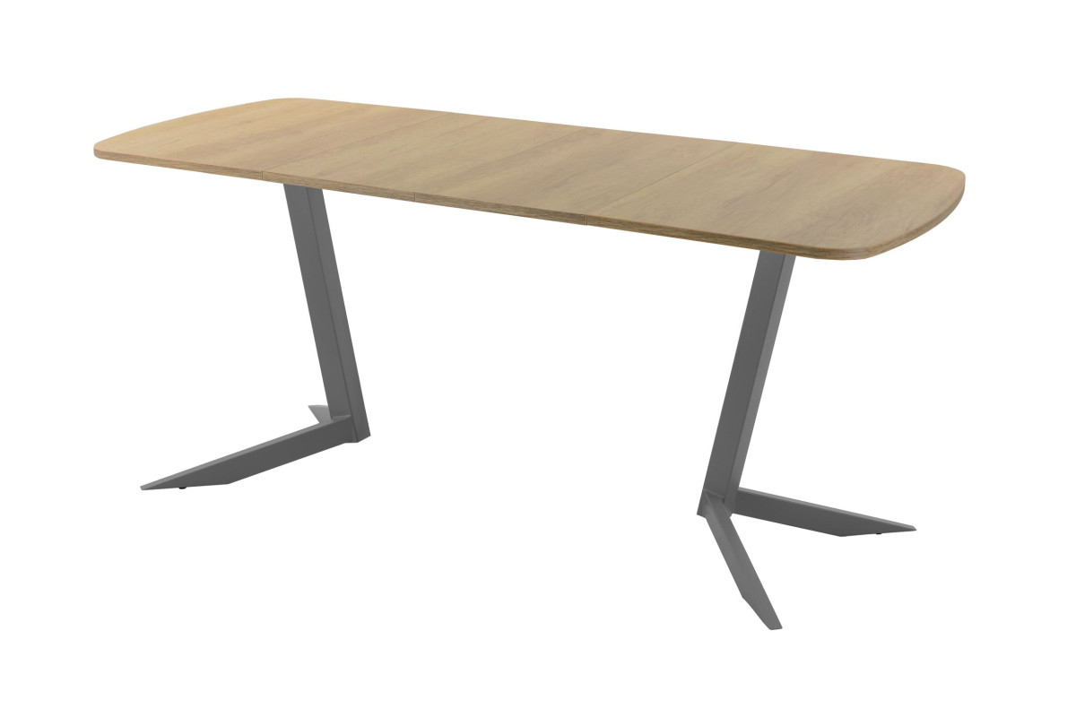 Обеденный стол AMC Elite (серии SLIM) / E19(1200) D2 (графит/Дуб Небраска Натуральный)