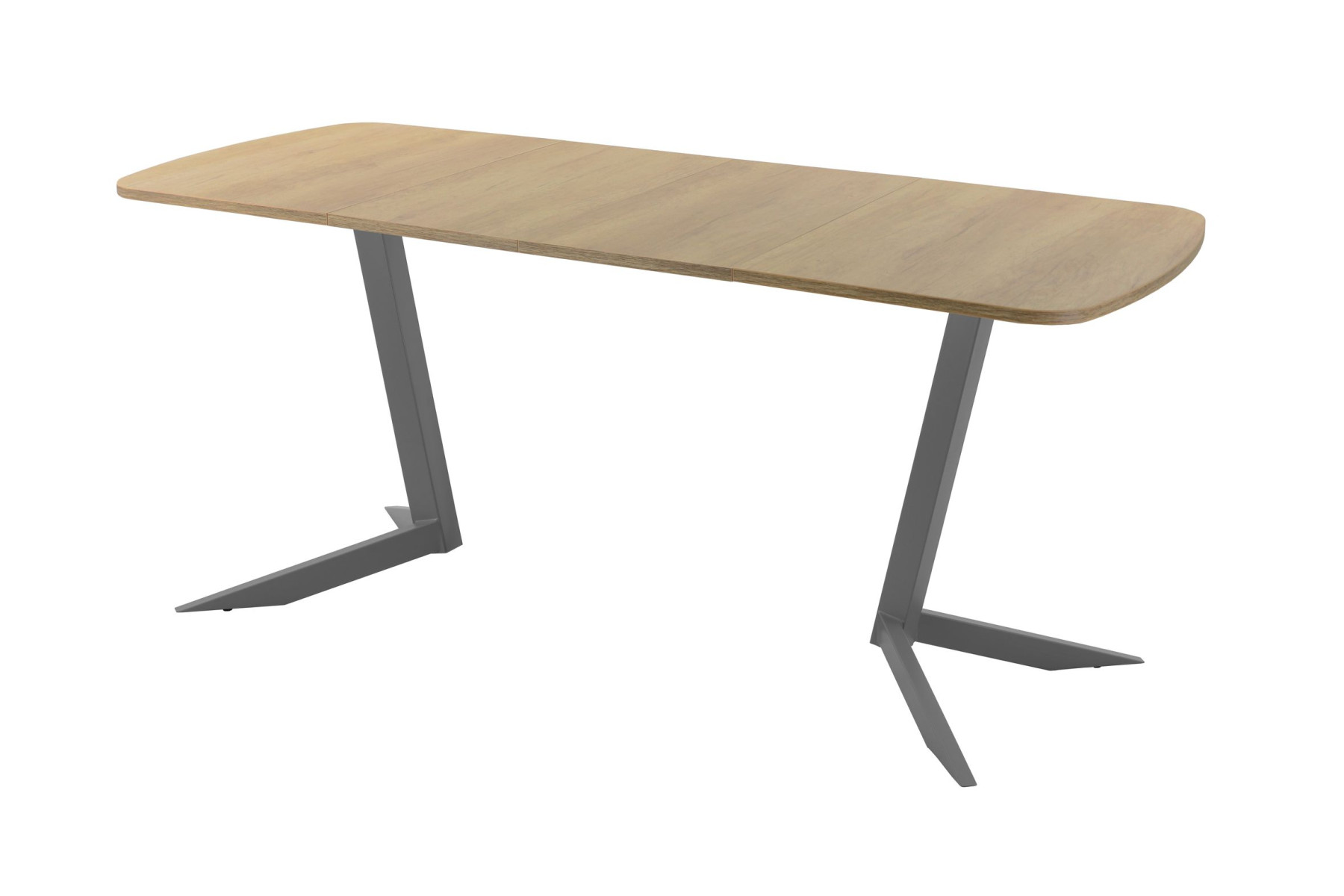 Обеденный стол AMC Elite (серии SLIM) / E19(1100) D2 (графит/Дуб Небраска Натуральный)