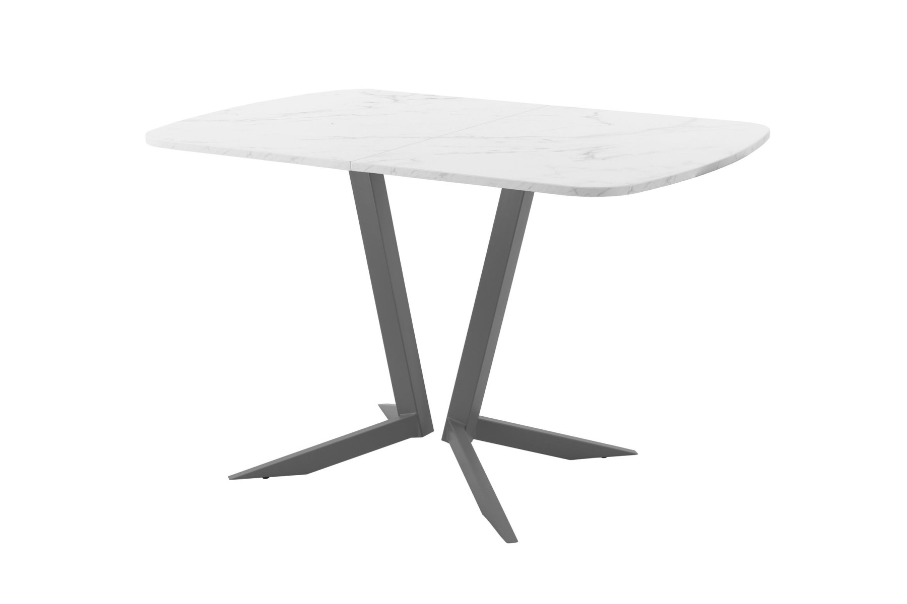 Обеденный стол AMC Elite (серии SLIM) / E19(1200) D2 (графит/Мрамор Кристалл)