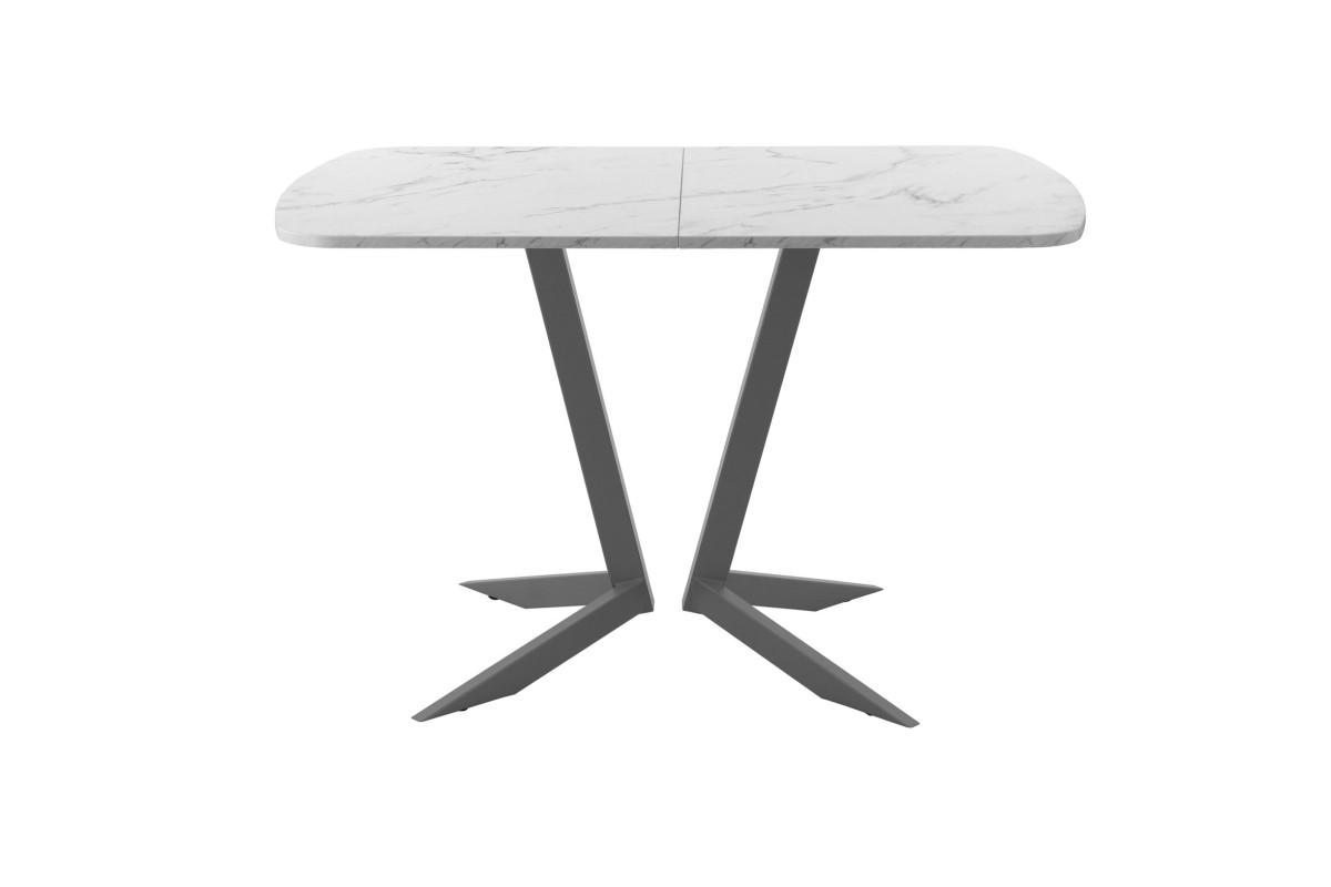 Обеденный стол AMC Elite (серии SLIM) / E19(1200) D2 (графит/Мрамор Кристалл)
