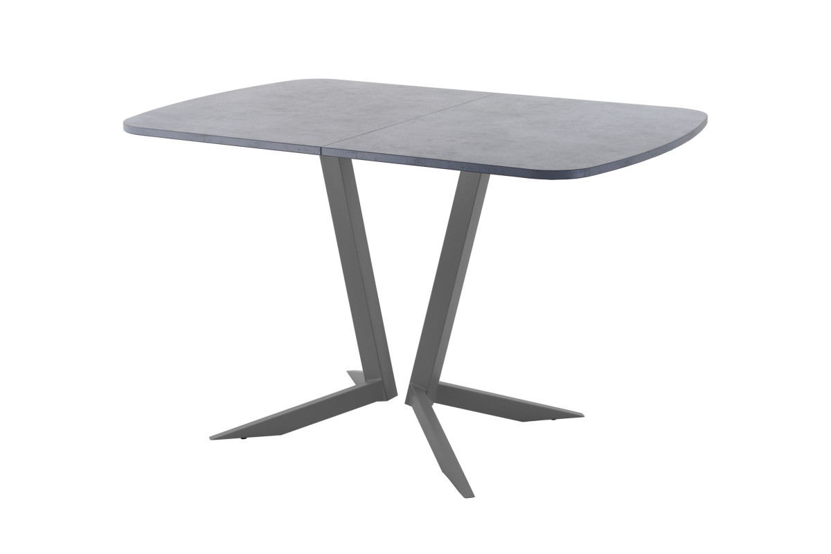 Обеденный стол AMC Elite (серии SLIM) / E19(1100) D2 (графит/Бетон Чикаго светло-серый)