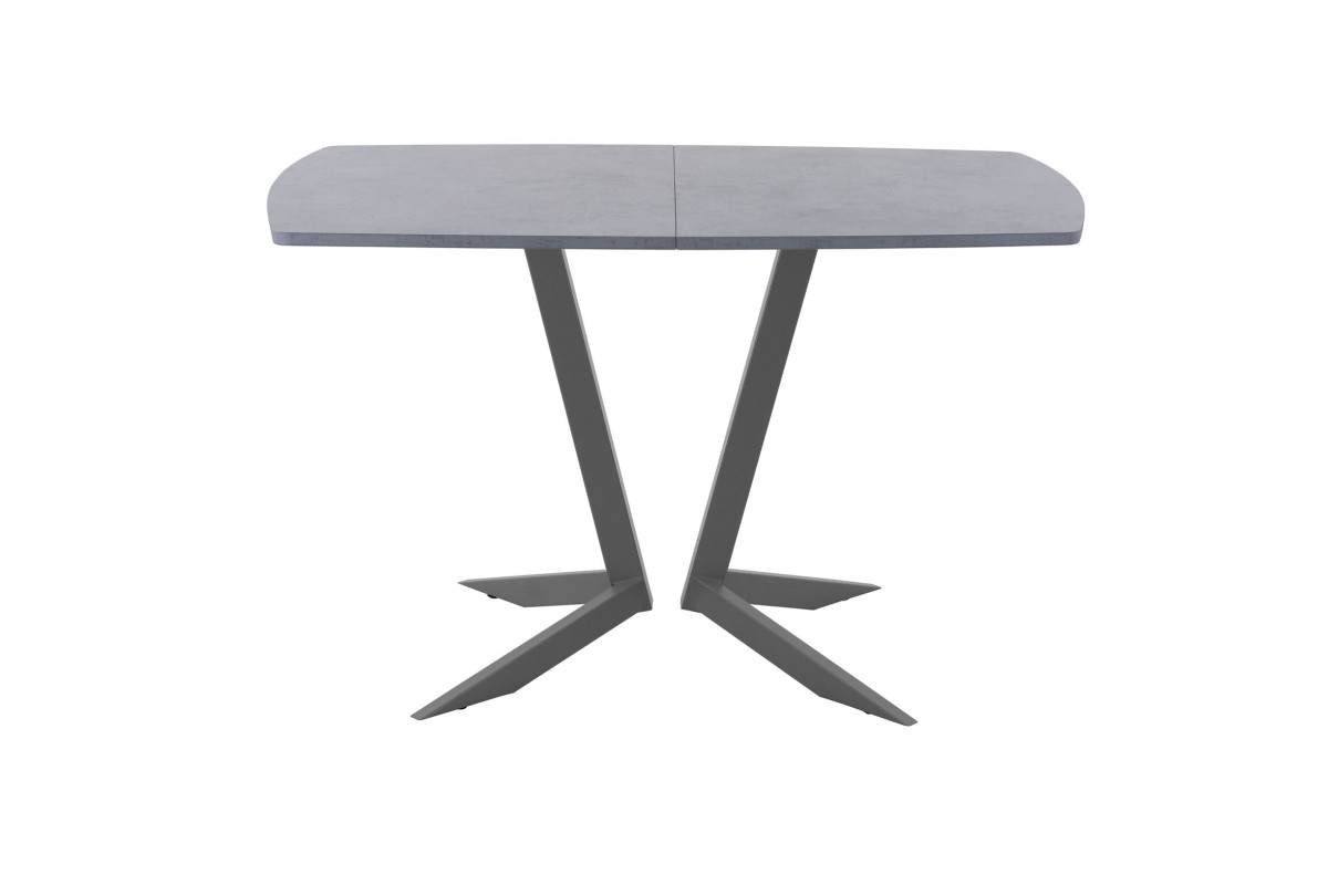 Обеденный стол AMC Elite (серии SLIM) / E19(1100) D2 (графит/Бетон Чикаго светло-серый)